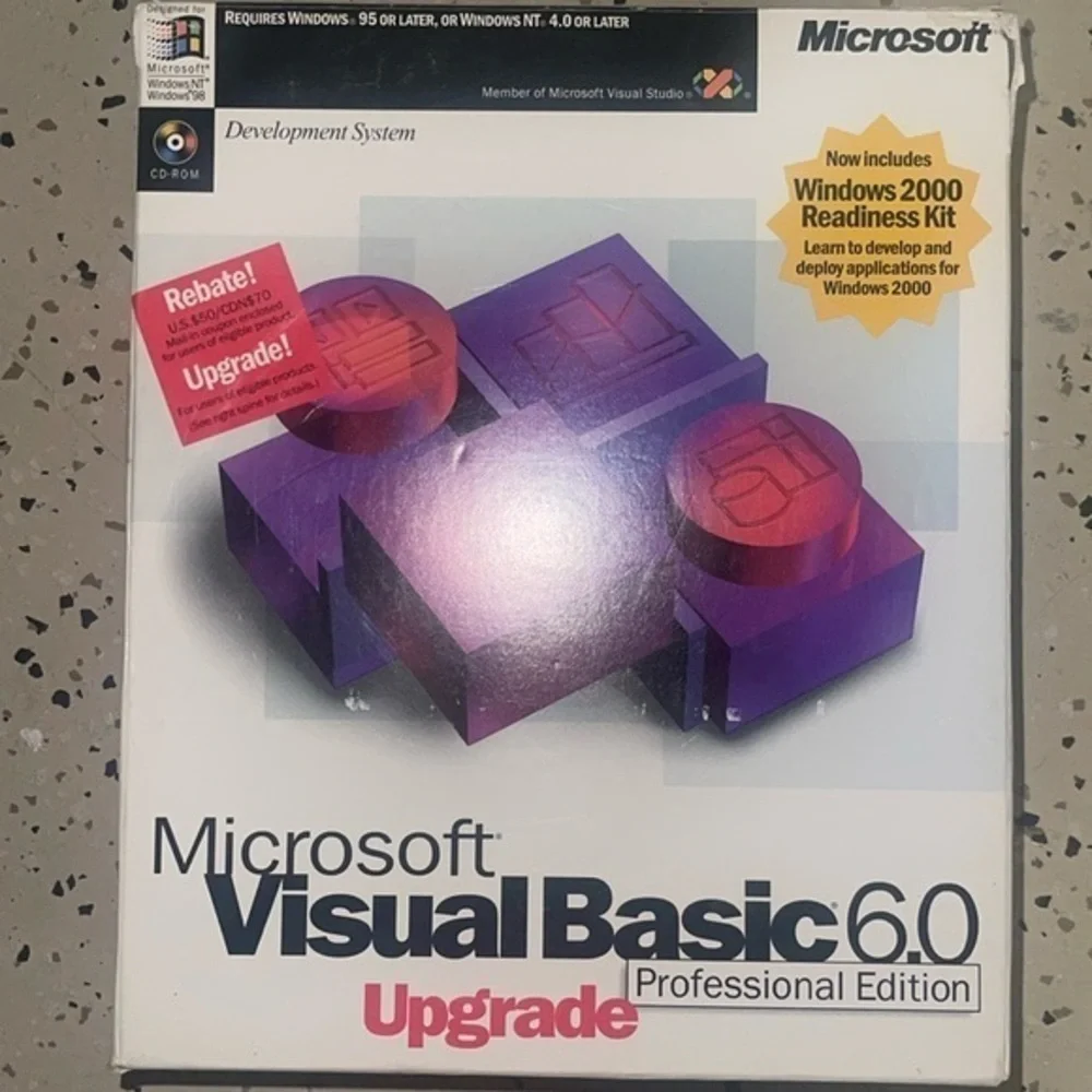 Microsoft Visual Basic 6.0 Professional Edition Upgrade for Windows 95 or Later